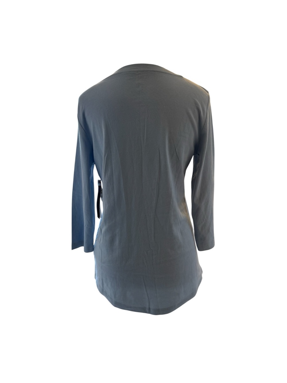 ✨NWT Jones New York Light Blue Boatneck 3/4 Sleeve Top, Size M - Picture 3 of 5